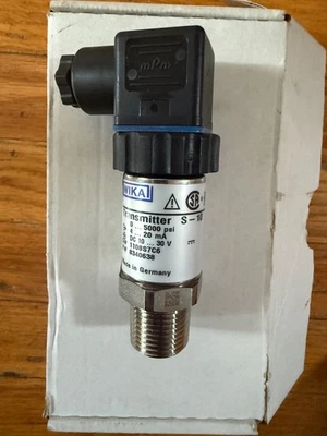 Wika 8340638 Tronic Line Pressure Transmitter 0-5000PSI 10-30V DC 4-20mA 1/2" - Image 1 of 2