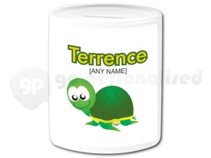 Personalised Ceramic Money Box- Turtle Design - Picture 1 of 1