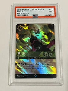 Disney Lorcana Into Inklands - Ursula, Deceiver of All Enchanted #212/204 PSA 9 - Picture 1 of 3