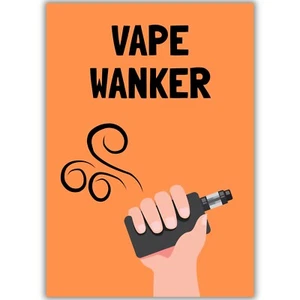 Divertida Tarjeta de Cumpleaños, V*pe Wanker, Él Su Hermano Esposa Marido Amigo Novedad - Imagen 1 de 8