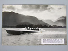 Postcard, Plain Back, Sir Malcolm Campbell Esso Petrol Motor Boat - Grade VG+