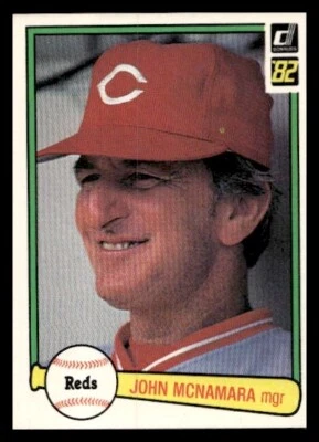 1982 Donruss #526 John McNamara Cincinnati Reds Baseball card - Image 1 of 2
