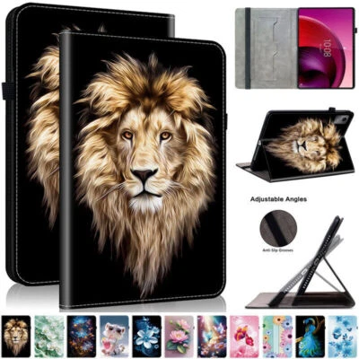 Butterfly Flower Card Slot Tablet Case For Lenovo Tab M7 M8 M9 M10 M11 P11 P12 - Image 1 of 4