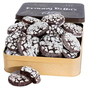 Christmas Gift Baskets, Holiday Chocolate Crinkle Cookie Gifts for Women, Gourme - Picture 1 of 12