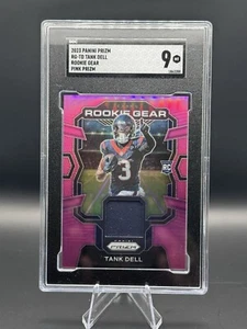2023 Prizm Tank Dell rookie gear pink prizm SGC 9 Houston Texans RG-TD - Picture 1 of 2