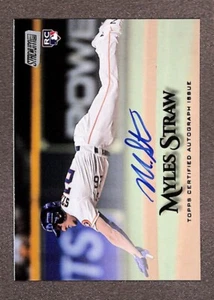 2019 Topps Stadium Club #SCA-MS Myles Straw Auto Rookie - Picture 1 of 3