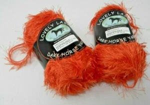 2 Skeins Dark Horse Lovely Lash Orange #213 Yarn - Picture 1 of 1