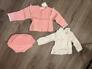 Mayoral 3pc Baby Girls Newborn Outfit Set 2814, Rose Pink Size 18M - Picture 1 of 16