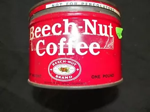 BEECH-NUT COFFEE 1 LB. METAL TIN - Picture 1 of 6