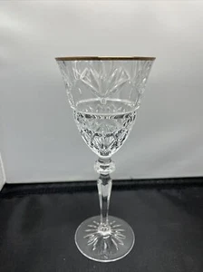 Calice da vino cerchio oro Cristal D'Arques-Durand Joanna alto 8 - Foto 1 di 3