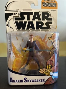 Star Wars Modellino Animato Clone Wars Anakin Skywalker Nuovo con scatola Cartoon Network - Foto 1 di 5