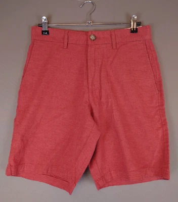 Nuevo con etiquetas Old Navy Naranja Óxido Para hombres Talla 28 Entrepierna 8" Calce Ajustado Lino Algodón Foto 1 de 4