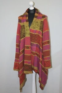 Gudrun Sjoden Mujer Seda Lana Cárdigan Bata Envoltura Talla L/XL (defectos) - Imagen 1 de 11