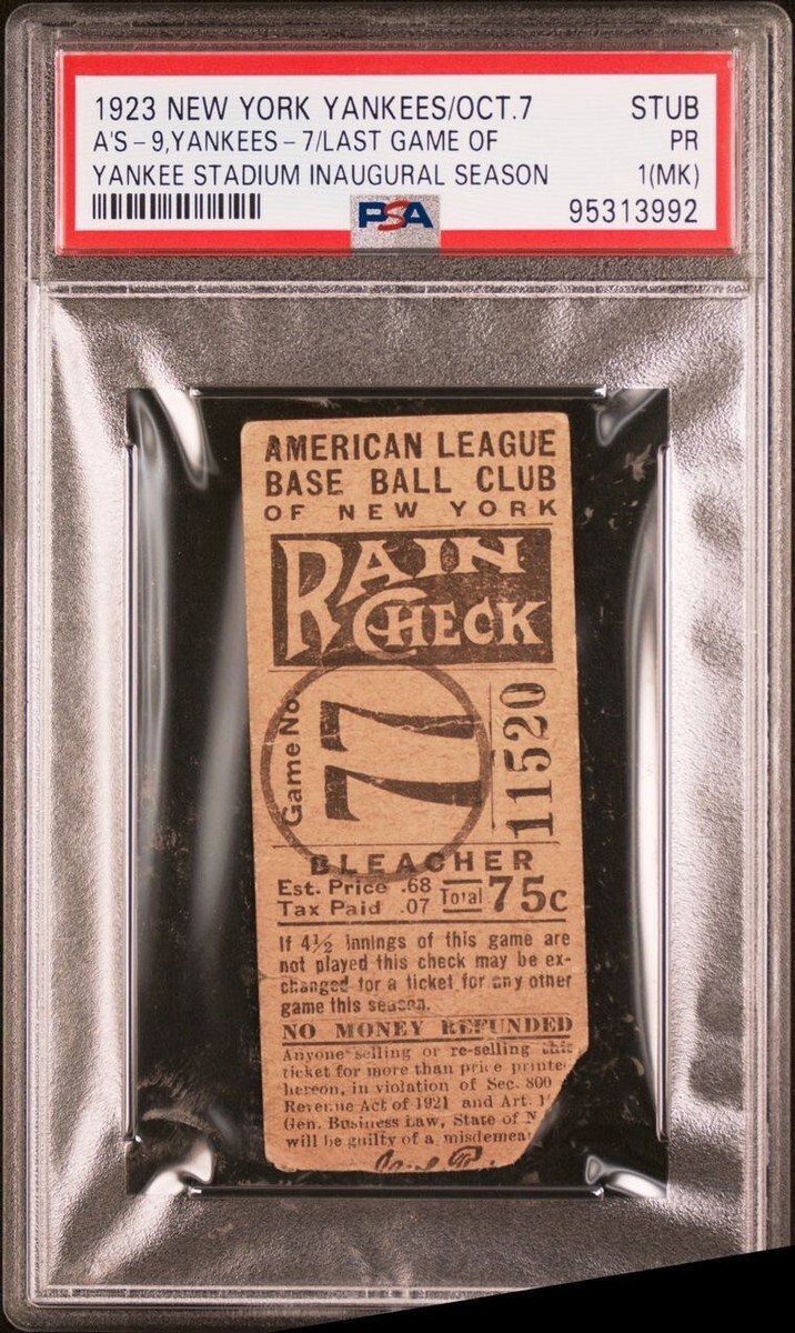 1923 Year Vintage Sports Ticket Stubs for sale | eBay 1923 Year Vintage Sports Ticket Stubs for sale | eBay