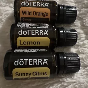 doterra essential oils-3 Pack- Lemon, Wild Orange, Sunny Citrus 15ml - Picture 1 of 7