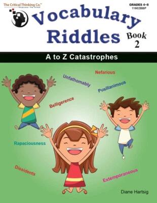 Vocabulary Riddles Book 2 Workbook - A to Z Catastrophes for Grades 4-8 - Image 1 of 3