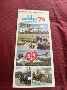 1977 1978 Winter Calder Rennbahn Pferderennbahn Rennprogramm Vollblut - Bild 1 von 6