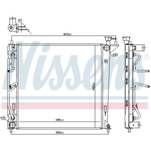 Enfriador Refrigerador de Motor Refirgerador de Coche Nissens para Kia Carens IV - Imagen 1 de 1