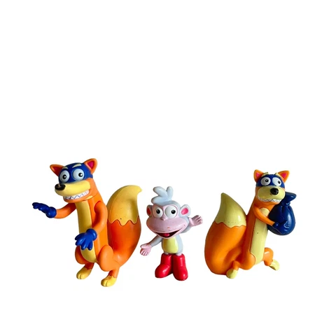 Dora The Explorer Figure Lot Boots the Monkey Poseable Swiper the Fox Cover
