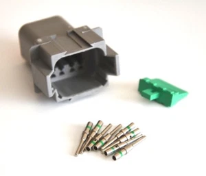 Kit conector masculino genuino alemán DT 8 pines, 14-16AWG pines sólidos, EE. UU. - Imagen 1 de 6