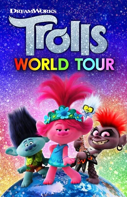 BB4727 Trolls World Tour Film By Walt Dohrn 2020 Band Movie Poster 11x17 - Image 1 of 4