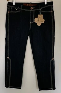 New With Tags * Grane Jeans Dark Blue Denim Capris/Shorts Women's Juniors 13 - Picture 1 of 8