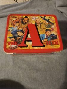 New ListingA Team Vintage Metal Lunch Box With Thermos