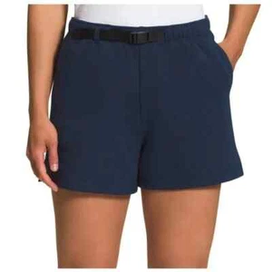 North Face Women’s Heritage Patch 4’ Shorts NWT Size L Navy Blue - Picture 1 of 6