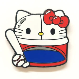 Loungefly HELLO KITTY Blind Box Enamel Pin - Baseball (Sanrio, 2020) - Picture 1 of 2