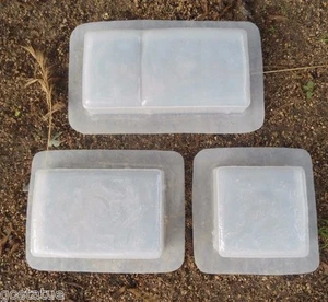 3 brick concrete molds poly plastic brick paver moulds cast 100's of bricks - Picture 1 of 2