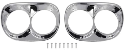 Juego de bisel de faros OER 1958-1959 camioneta Chevy y GMC sedán entrega Foto 1 de 3