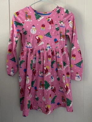 Vestido de Navidad Mini Boden Rosa Festivo Amigos Talla 11/12 Años Bolsillos Usado en Excelente Condición Foto 1 de 4