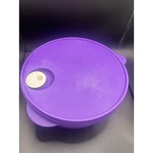 Tupperware große CrystalWave PLUS 4qt/4L mikrowellengeeignete Schüssel lila - Bild 1 von 6