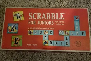 VINTAGE ~ Scrabble for Juniors ~ New Words Edition Two ~ 1964 ~ Complete Set - Picture 1 of 7