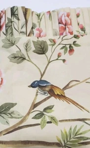 Cuscino Coccole Floreale Uccellino Giardino Cotone EURO Bordo Arruffato Finta (1) - Foto 1 di 3