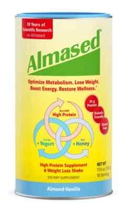 Almased Vanilla Meal Replacement Shake - Low-Glycemic High Plant Base Protein - Picture 1 of 3