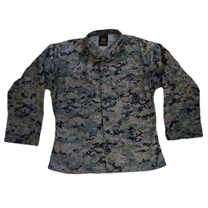 Military Button Jacket US Marines Corps Digital Woodland Camouflage USMC Men’s M - Bild 1 von 11