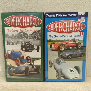 Supercharged I+II The Grand Prix 1924-1939 1945-1965 VHS Thames Video Collection - Picture 1 of 5