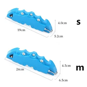 4Pcs 18.3-23.6" Disc Brake Caliper Covers Parts Front Rear 3D Car Truck Set Blue - Picture 1 of 9