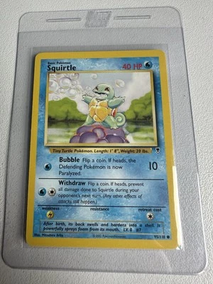 Squirtle Legendary 95/110 Common WOTC Vintage Pokemon  - Image 1 of 4
