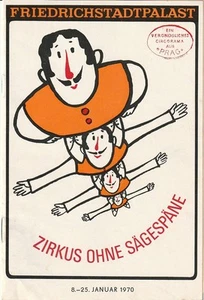 Programmheft ZIRKUS OHNE SÄGESPÄN Friedrichstadtpalast 1970 - Bild 1 von 1