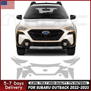 For Subaru Outback 2022-2025 Front Bumper Precut Paint Protection Film Clear PPF - Picture 1 of 20