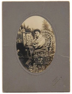Old Cabinet Photo Florence Bean (1885 - 1906) Sister of Martha Bean Herb - Picture 1 of 6