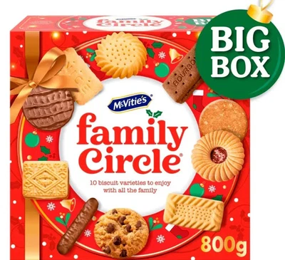 McVitie's FamilyCircle Biscuit Assortment 800g  Christmas Gift,BIG  BOX - Image 1 of 4