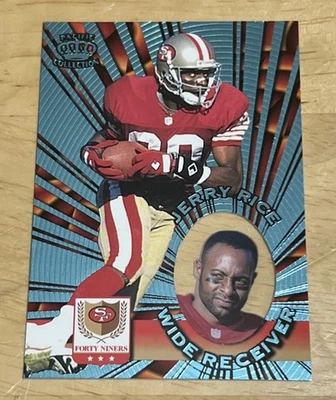 1996 Pacific Invincible Jerry Rice Platinum Blue #I-133 San Francisco 49ers - Image 1 of 2