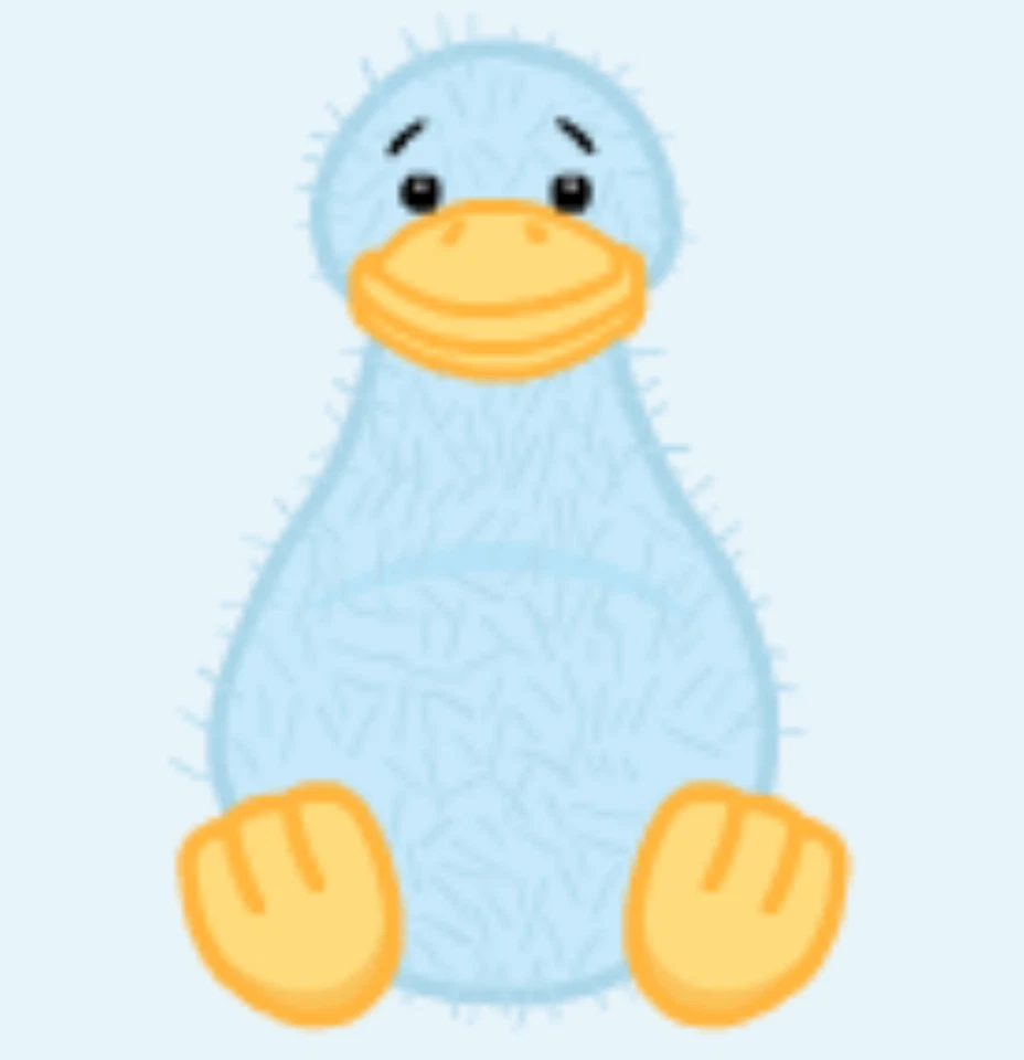 Webkinz Blue Googles HM333 platypus duck bird Virtual code messaged - Image 1 of 2