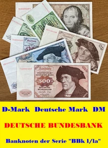 🔥✨❌ 1685 D-Mark DM Deutsche Mark Scheine 💎 Banknoten der Serie "BBk I/Ia" ❌✨🔥 - Bild 1 von 17
