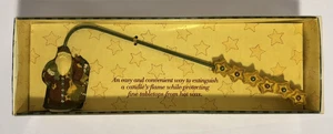 VTG Debbie Mumm Candle Snuffer Button Santa Stars Country Christmas Holiday NOS - Picture 1 of 7