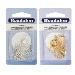 Beadalon® Ear Wires with Spring 20 Pieces * Choose Color - Picture 1 of 3