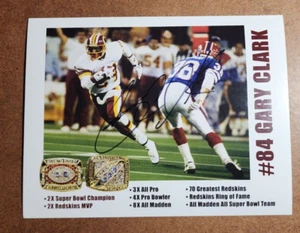 GARY CLARK - Washington Redskins SIGNED / Autographed Superbowl XXVI Photo - Picture 1 of 8